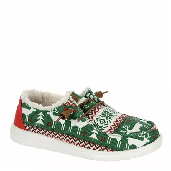 HEY DUDE WENDY SLIP ON SNEAKER GREEN - Picture 2 of 6